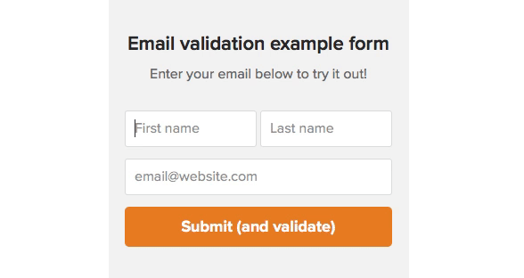Validate on Submit example